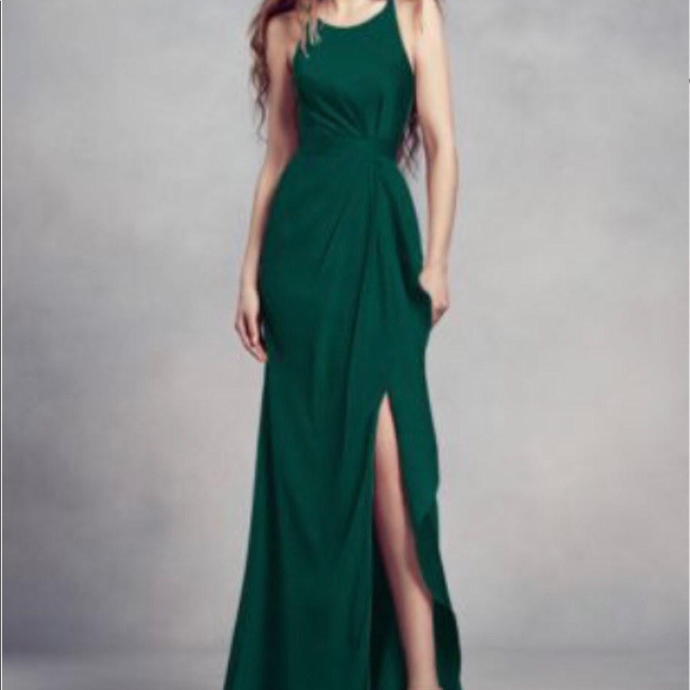 David’s Bridal Emerald Green Gown